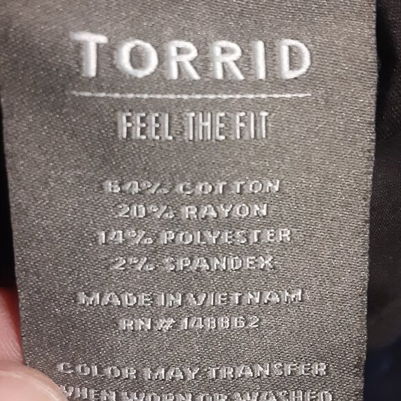 Torrid Luxe Slim Boot Women's Jeans 18302857 Size 24R - Picture 7 of 8